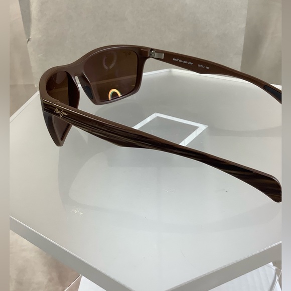 Maui Jim Makoa MJ 804-25W Wrap Brown Polarized Sunglass Frames Only Brown 59mm - Picture 14 of 16